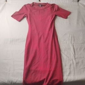 Snap Berry Midi Dress